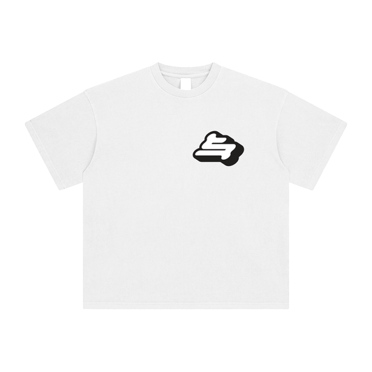 STRTFL Star Oversized Tee | White