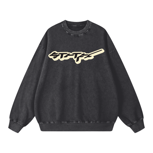 Acid Wash Oversize Sweatshirt - 360 GSM